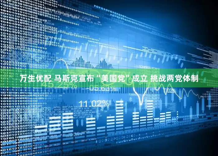 万生优配 马斯克宣布“美国党”成立 挑战两党体制